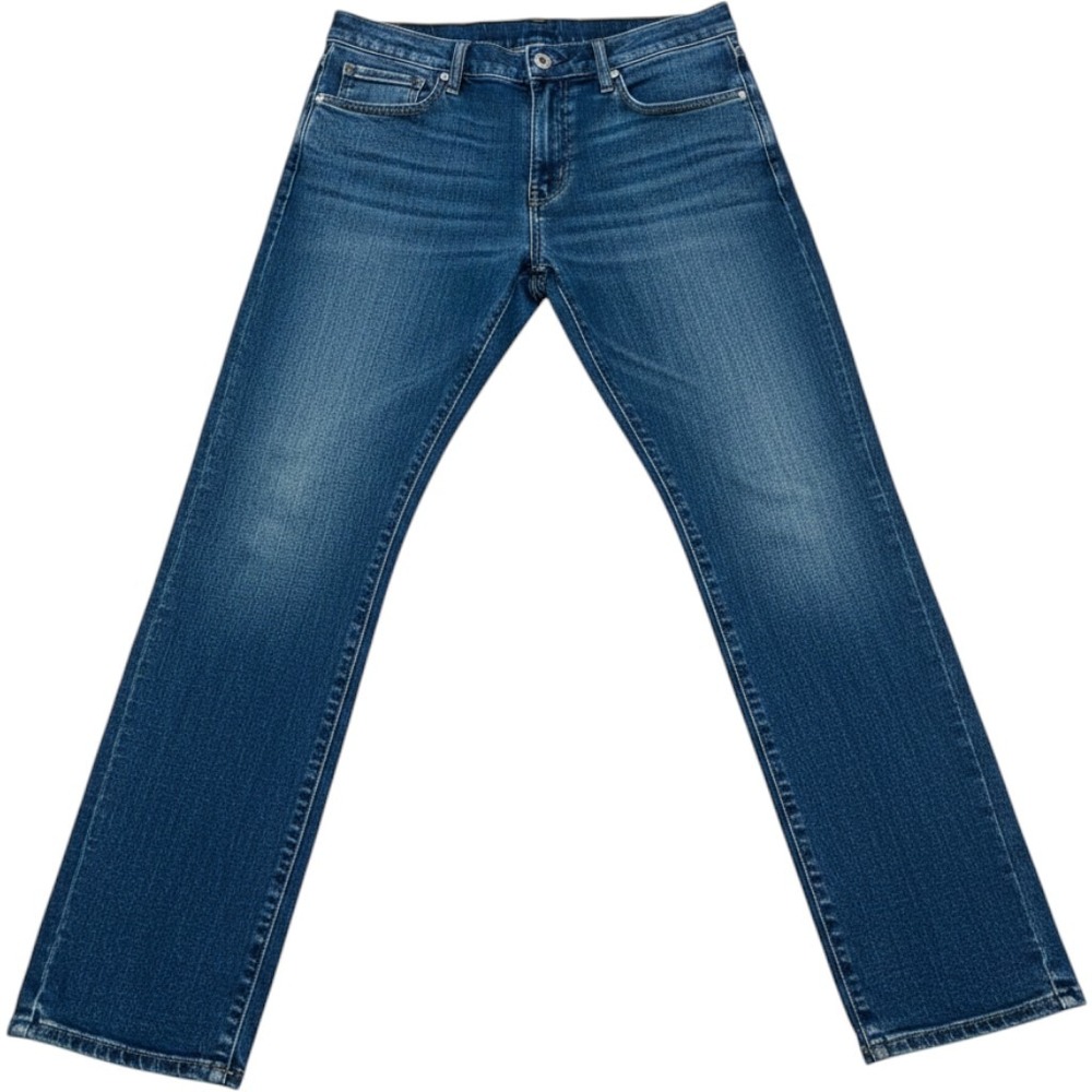 Lucky Brand 412 Athletic Slim Jeans Mens 36x34 Medium Wash Blue Denim